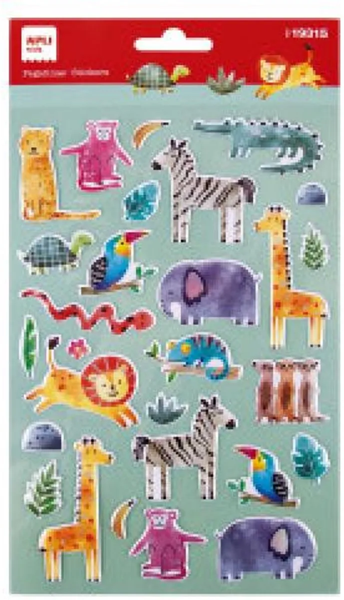 Apli Kids Safari Dieren Stickers