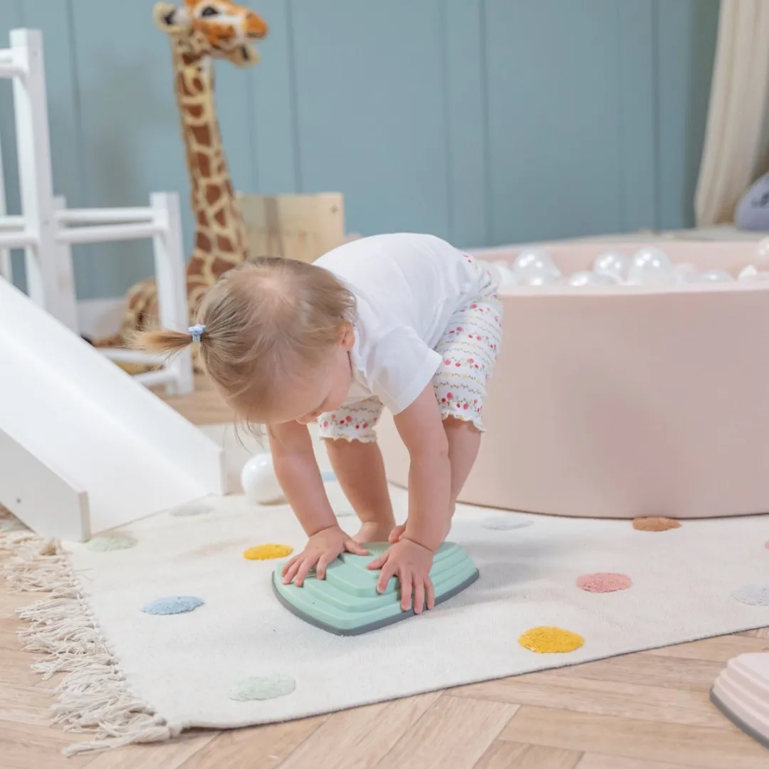 KiddyMoon Balansstenen 12 Stuks - Antislip Stapstenen - Pastel