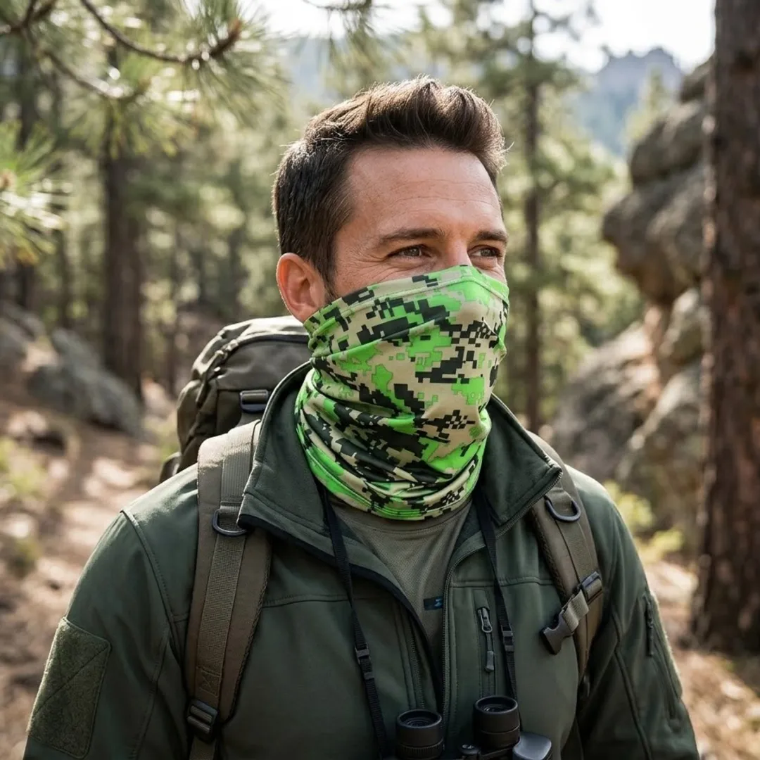 NuveX Multicolor Nekwarmer Set 6 Stuks - Camouflage