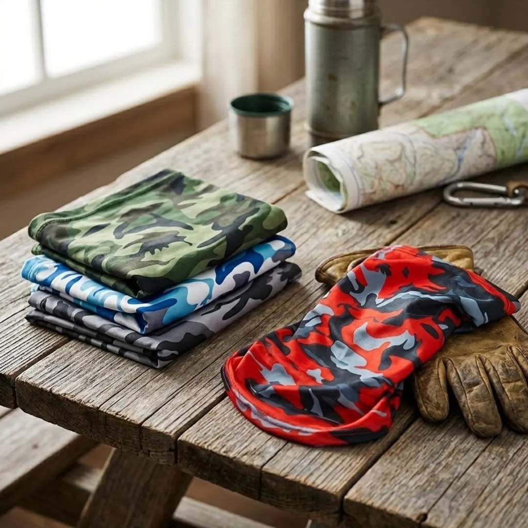 NuveX Multicolor Nekwarmer Set 6 Stuks - Camouflage