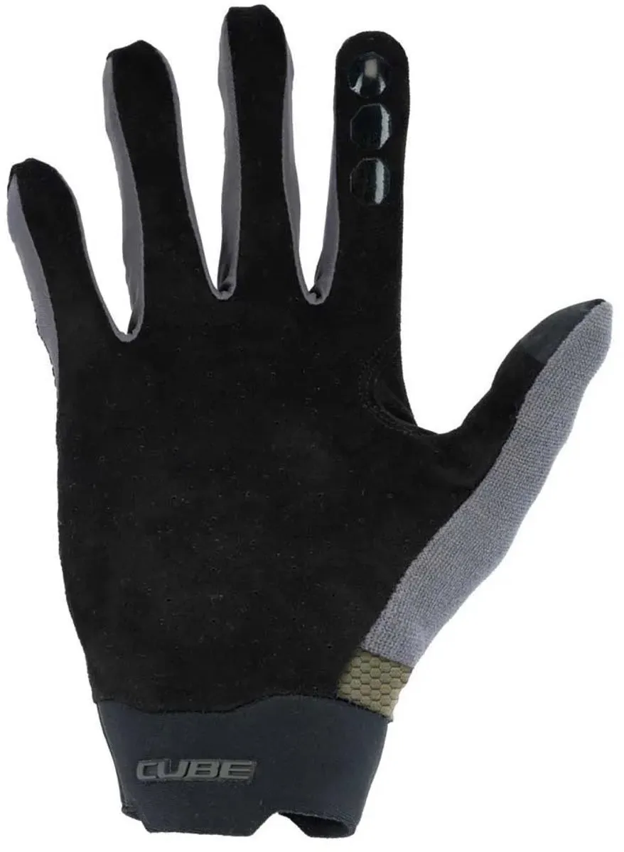 Cube Gravity Long Finger Handschoenen - XXL - Olive/Grey