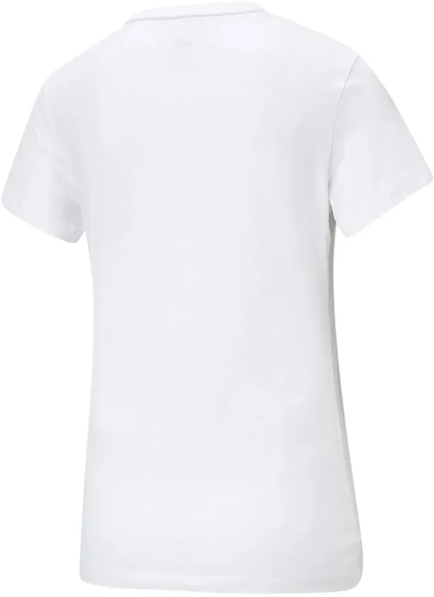 PUMA Ess Klein Logo-T-shirt M - Wit - afbeelding 6 van 6