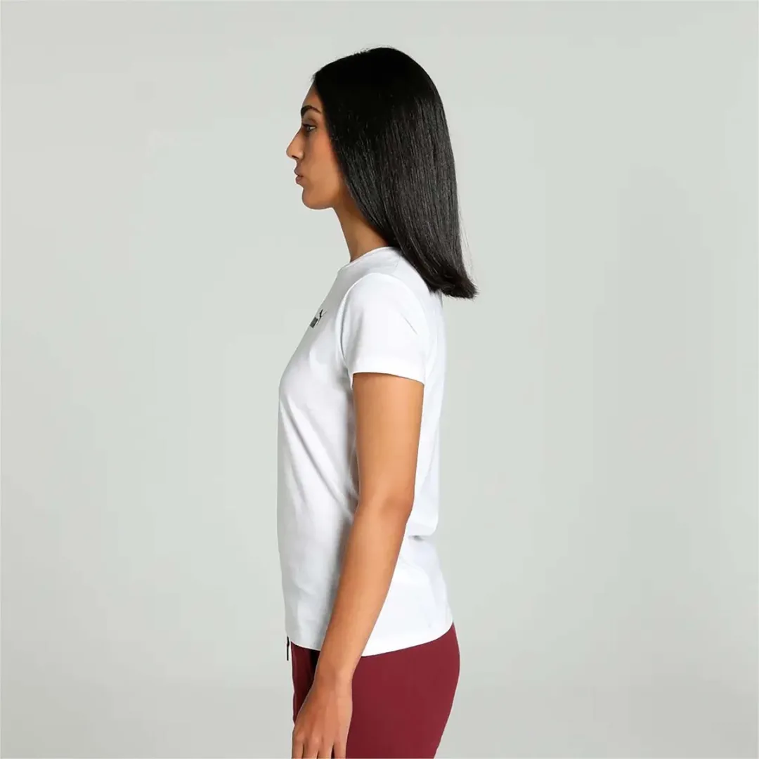 PUMA Ess Klein Logo-T-shirt M - Wit