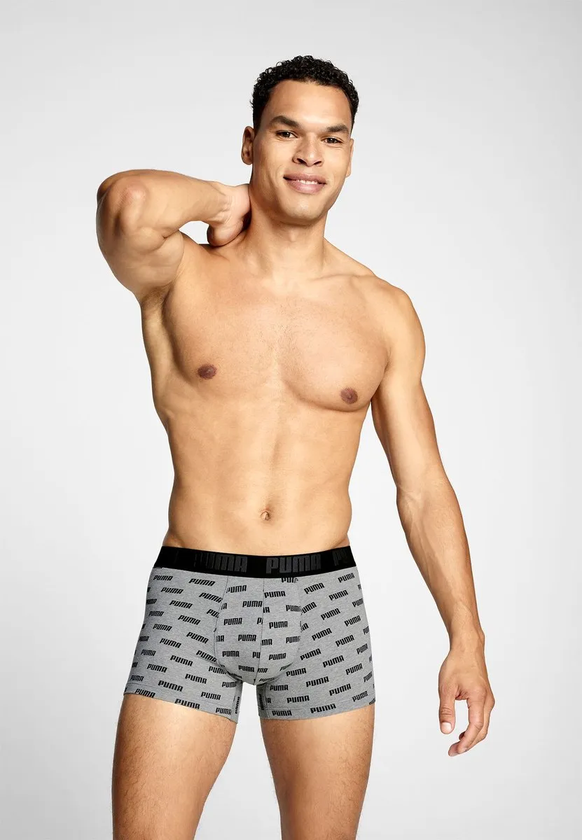 PUMA Men Everyday AOP Print Boxer - Grijs