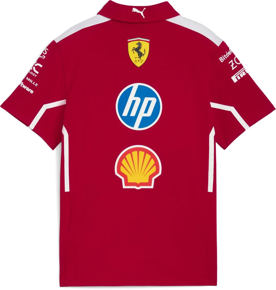 PUMA Ferrari Teamline Polo 2025 XL - Formule 1 - Rood