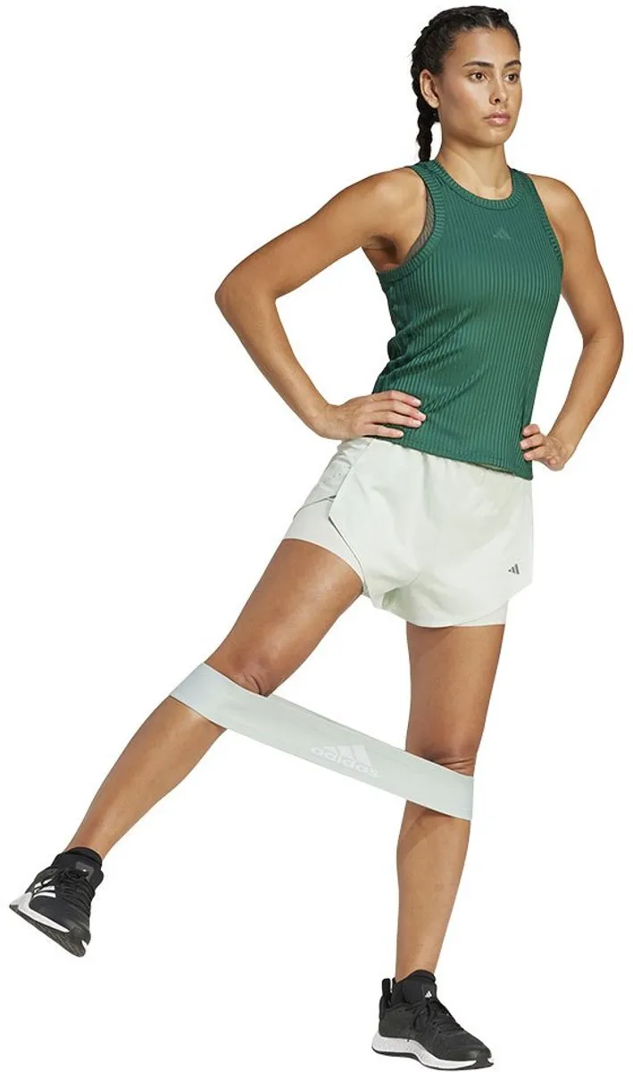 adidas Designed For Training Heat.rdy HIIT 2in1 Korte Broek L - Linnen Groen