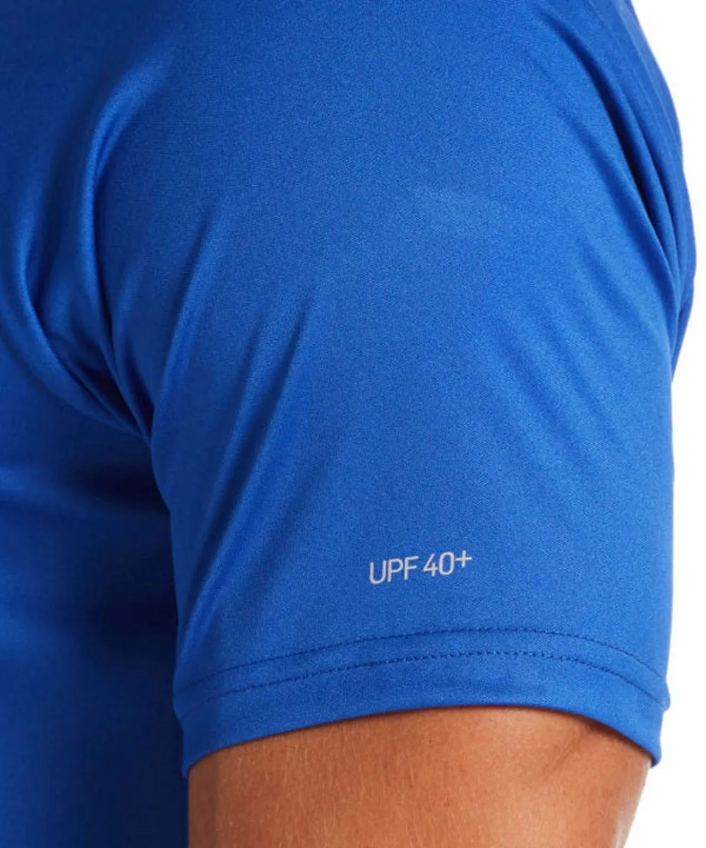 Nike Essential Short Sleeve Hydroguard Shirt NESSA586-494 - XXL - Blauw