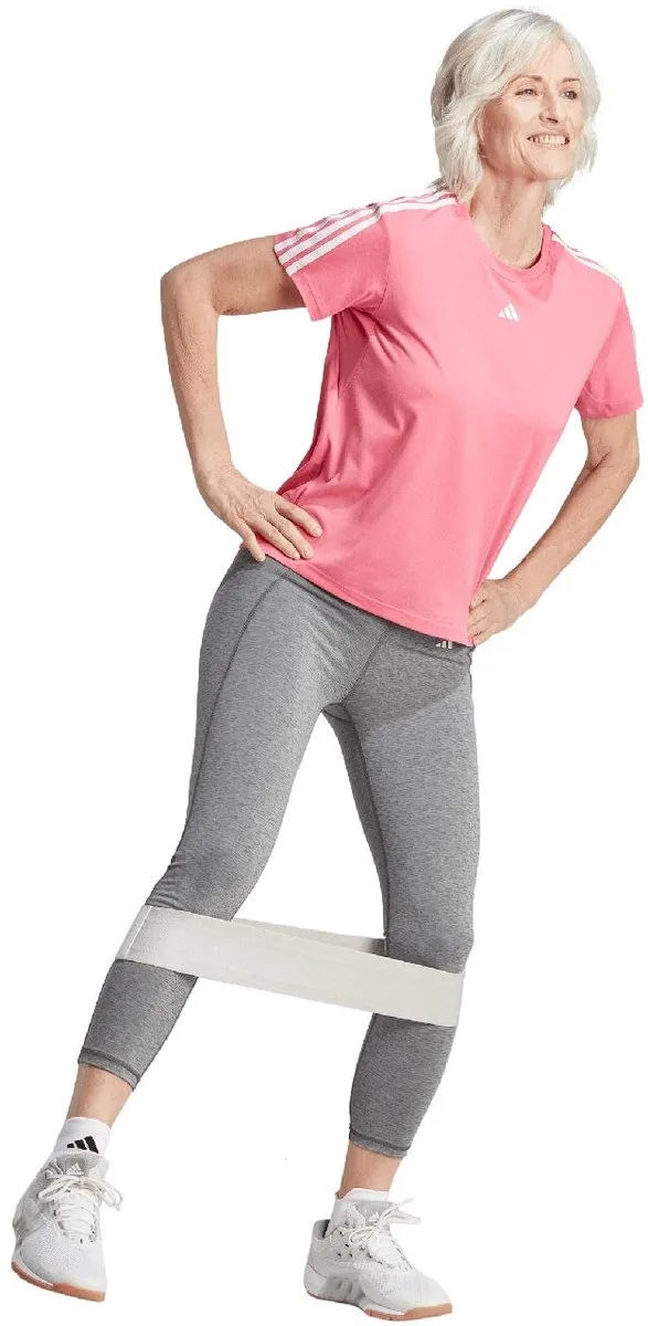adidas Aeroready Train Essentials 3-Stripes T-shirt Dames - XS Roze - afbeelding 3 van 6