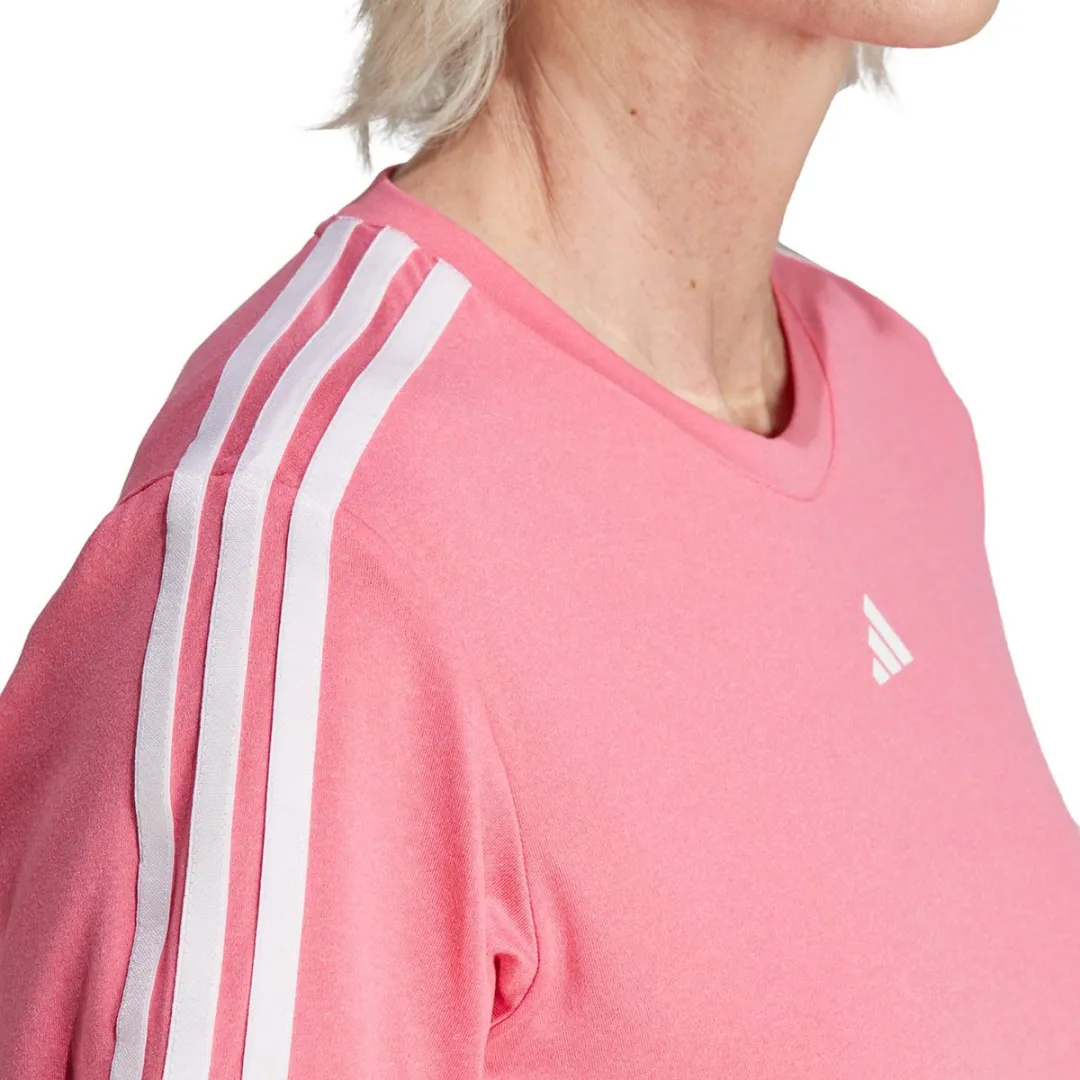 adidas Aeroready Train Essentials 3-Stripes T-shirt Dames - XS Roze - afbeelding 2 van 6