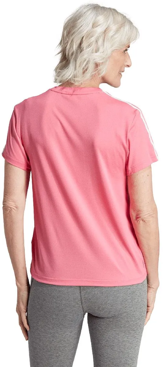 adidas Aeroready Train Essentials 3-Stripes T-shirt Dames - XS Roze - afbeelding 4 van 6