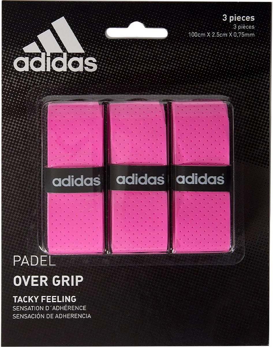 adidas Set Overgrip Padel 3 Stuks Roze