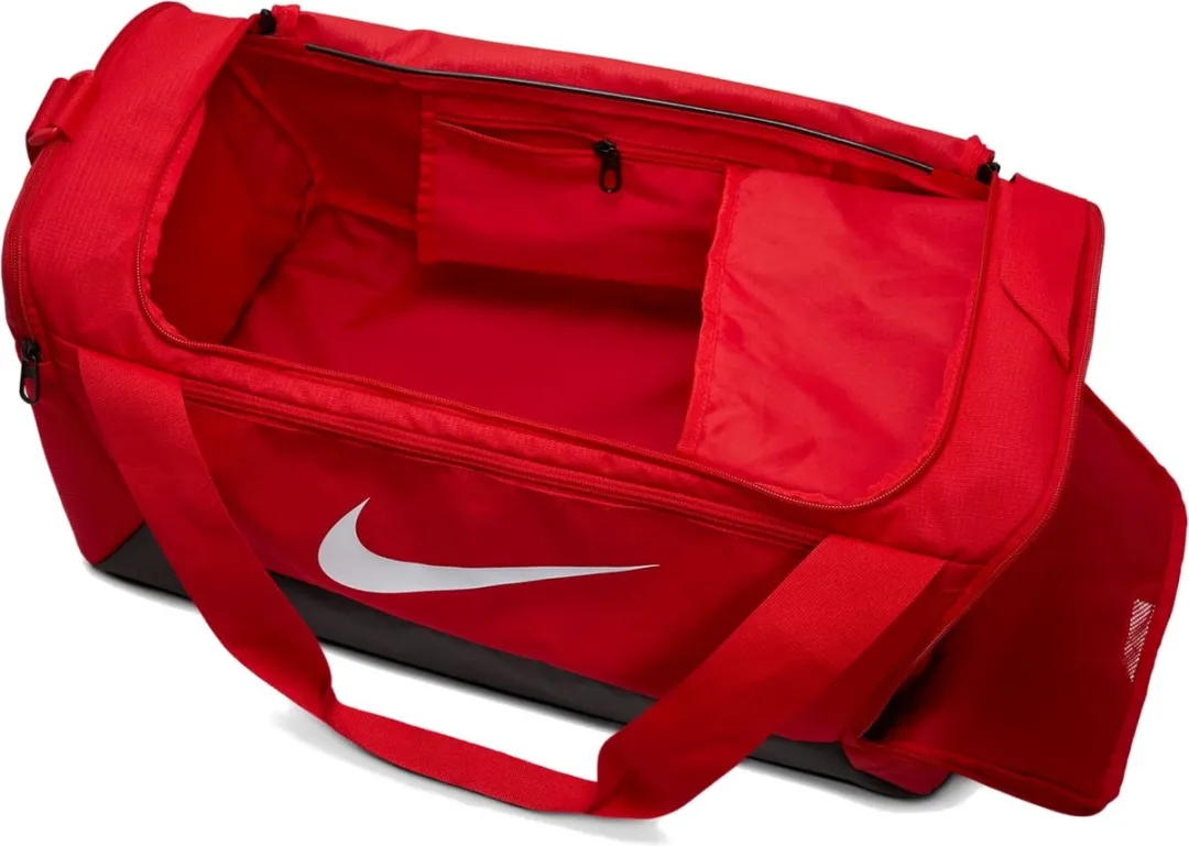Nike Brasilia 9.5 Duffeltas - 41L - Rood/Wit/Zwart