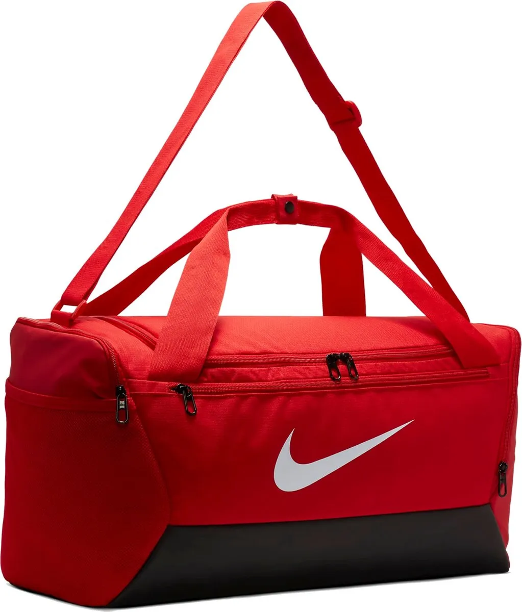 Nike Brasilia 9.5 Duffeltas - 41L - Rood/Wit/Zwart