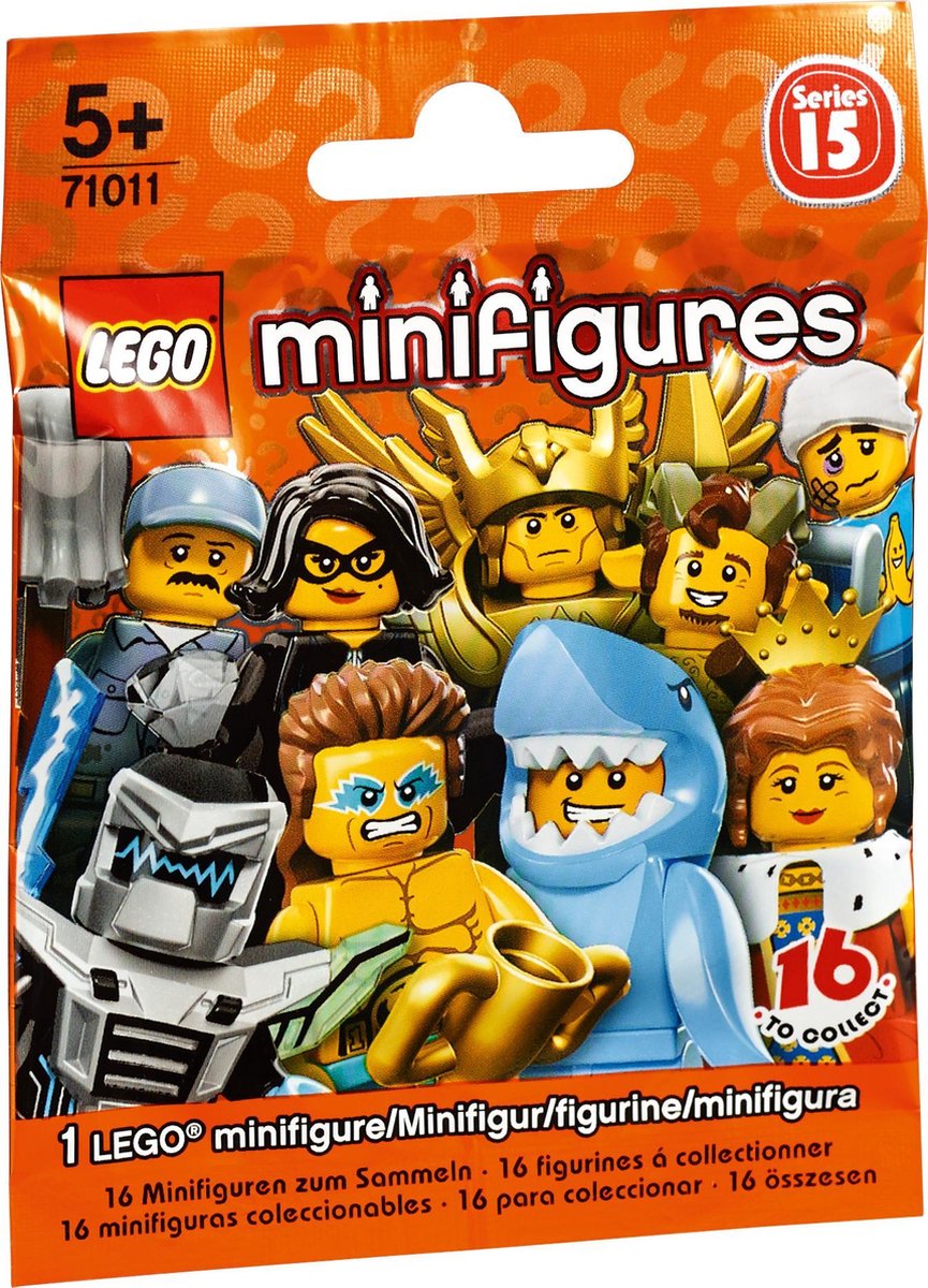 LEGO 71011 Minifigures Serie 15 (Verrassingszakje, 1 Minifiguur per verpakking)