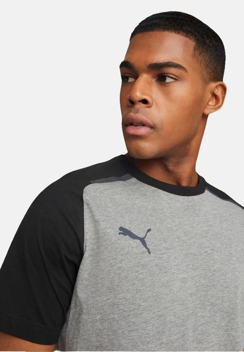 PUMA Team Cup Casuals T-Shirt Heren - Grijs M