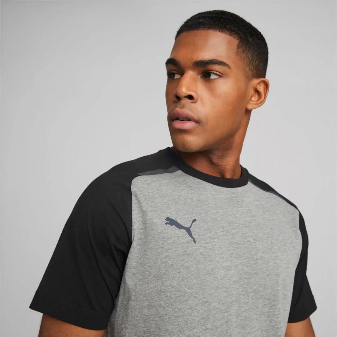 PUMA Team Cup Casuals T-Shirt Heren - Grijs M