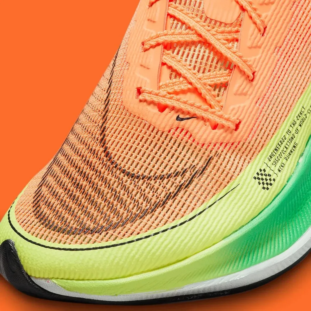 Nike ZoomX Vaporfly Next% 2 - Maat 40.5 - Peach Cream Green Shock - afbeelding 6 van 6