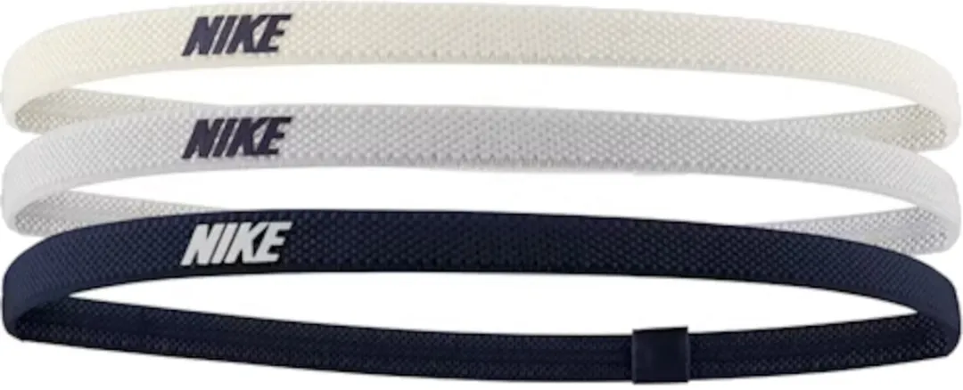 Nike Elastic Hairbands 3 Stuks - Wit/Grijs/Navy