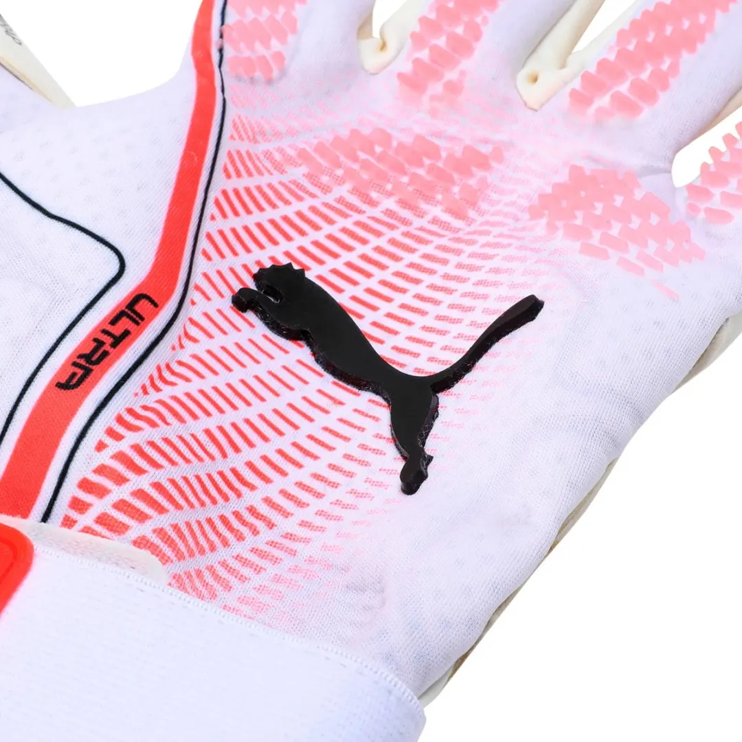 PUMA Ultra Ultimate Hybrid Keepershandschoenen - Maat 7 - Rood/Wit