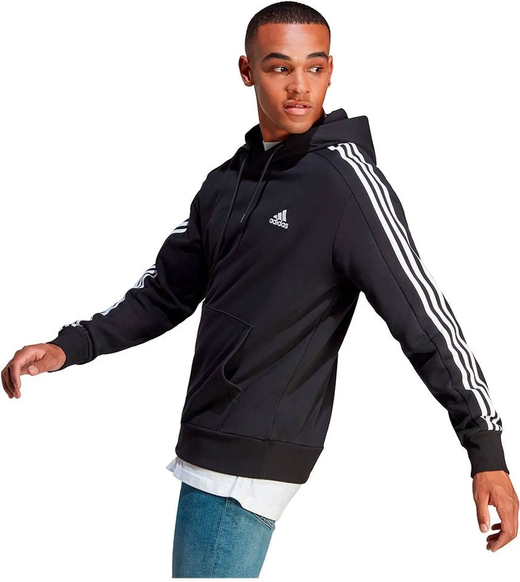 adidas Essentials French Terry Hoodie - Zwart - XL