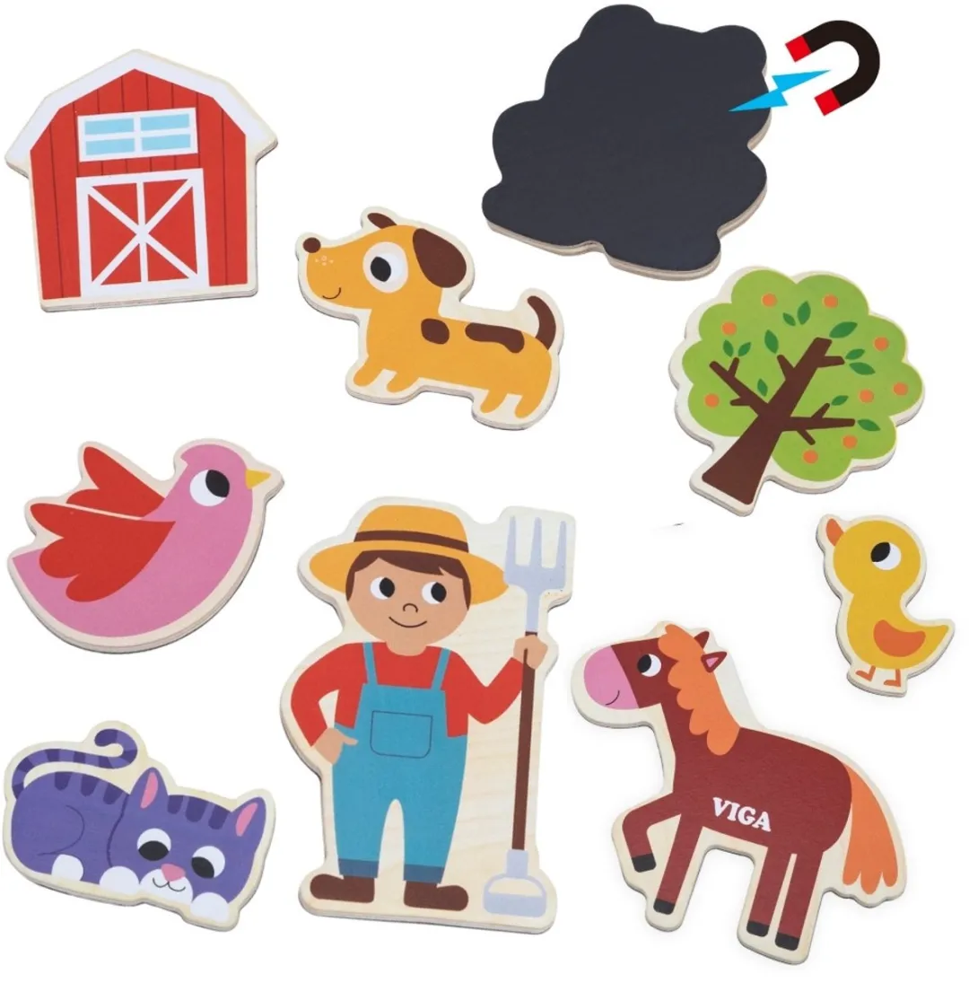 Viga Magnetic Farm Friends 20 Magneten