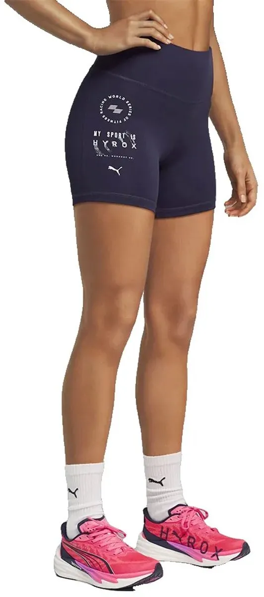 PUMA HYROX TAD Short Tight Dames - L - Deep Plum