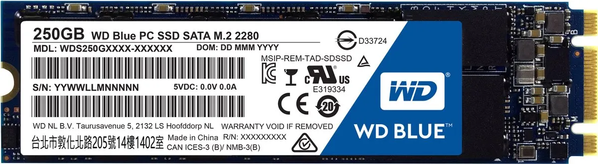 Western Digital WD Blue 250GB Interne SSD