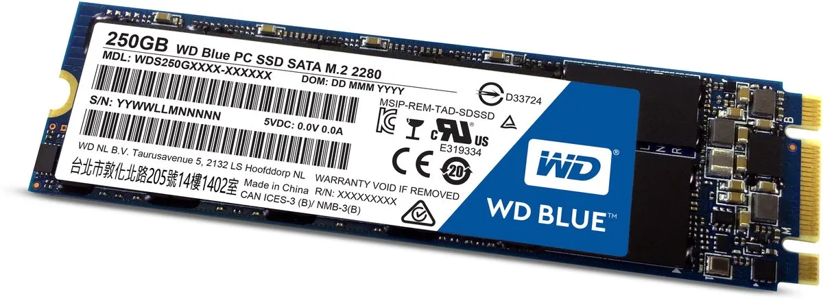 Western Digital WD Blue 250GB Interne SSD