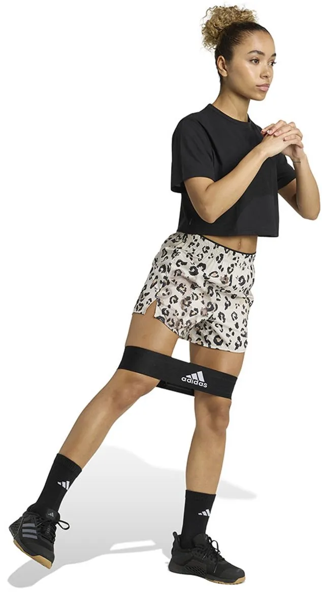 adidas Workout Essentials Woven Print Korte Broek - L - Grijs