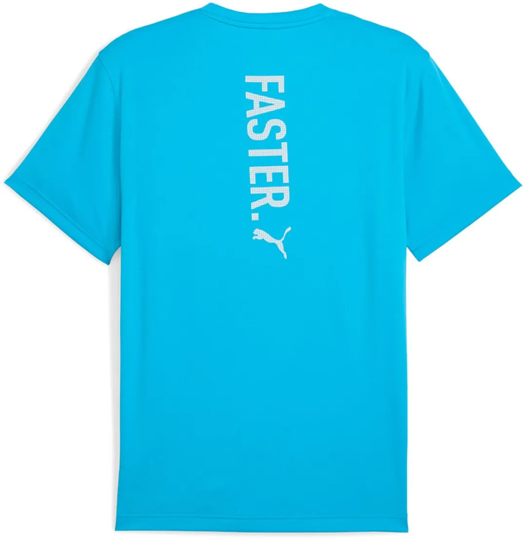 PUMA Graphics Running Faster T-shirt - Blauw 2XL