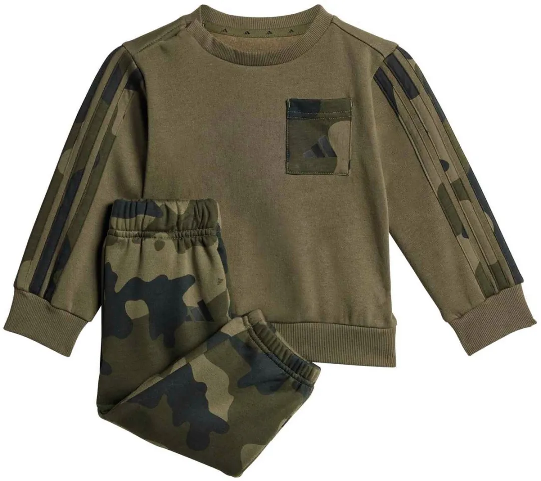 adidas Essentials Camo Joggingpak Junior 74 - olijfgroen