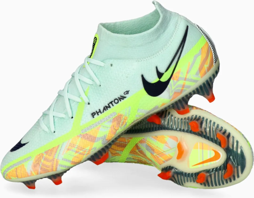 Nike Phantom GT2 Elite FG Voetbalschoenen 45.5 - Groen/Blauw