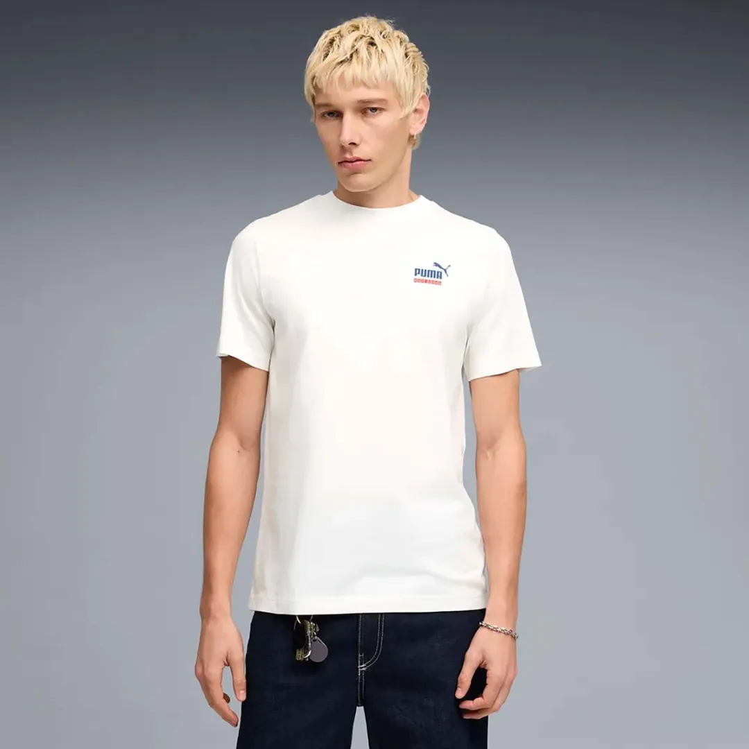 PUMA Graphic Sports Tee 691780-02 - Wit - L