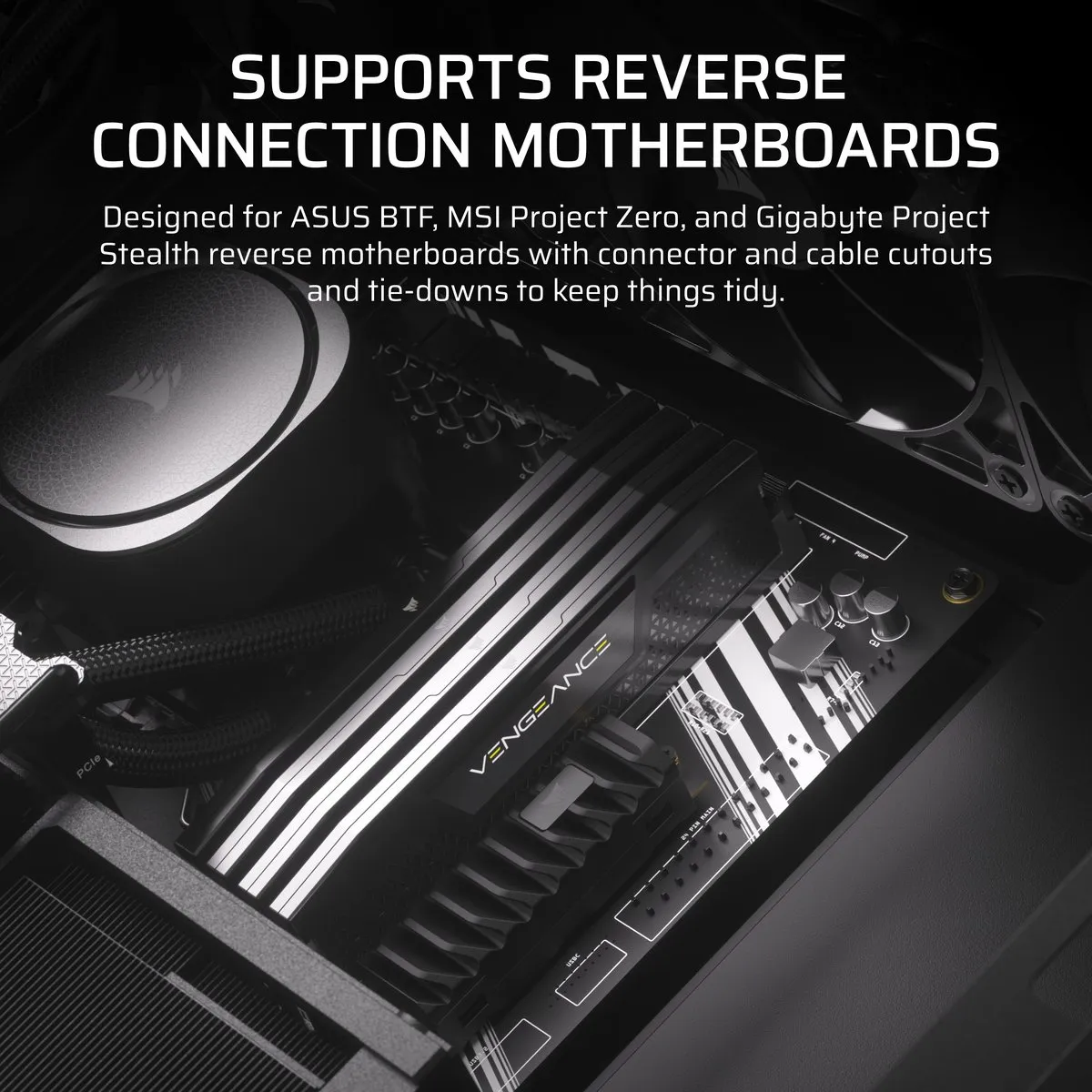 Corsair FRAME 4000D RS Midtowermodel ATX - 3x 120mm Ventilatoren - Zwart
