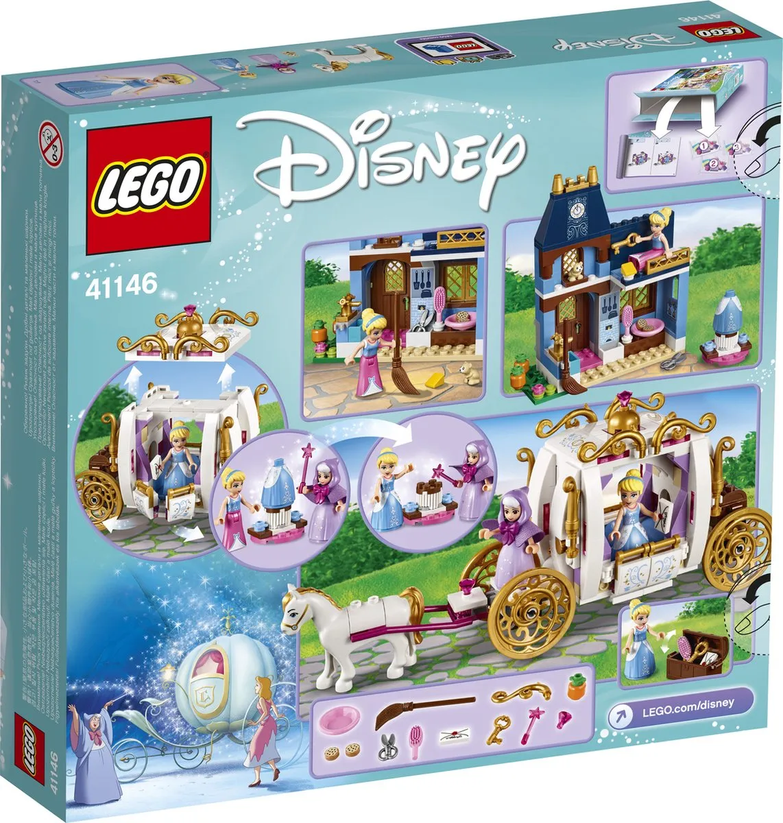 LEGO Disney Princess Assepoester Betoverde Avond 41146 - 350 Stukken - afbeelding 5 van 6