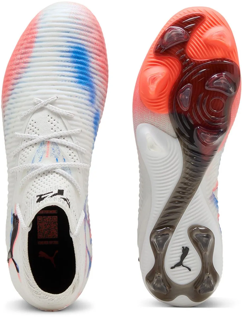PUMA Future 8 Ultimate FG Dames Voetbalschoenen 37 - Wit/Zwart/Rood
