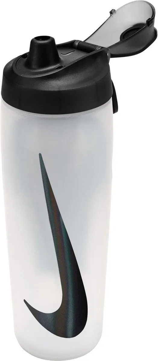 Nike Refuel Bottle Locking Lid 710ml - Wit/Zwart