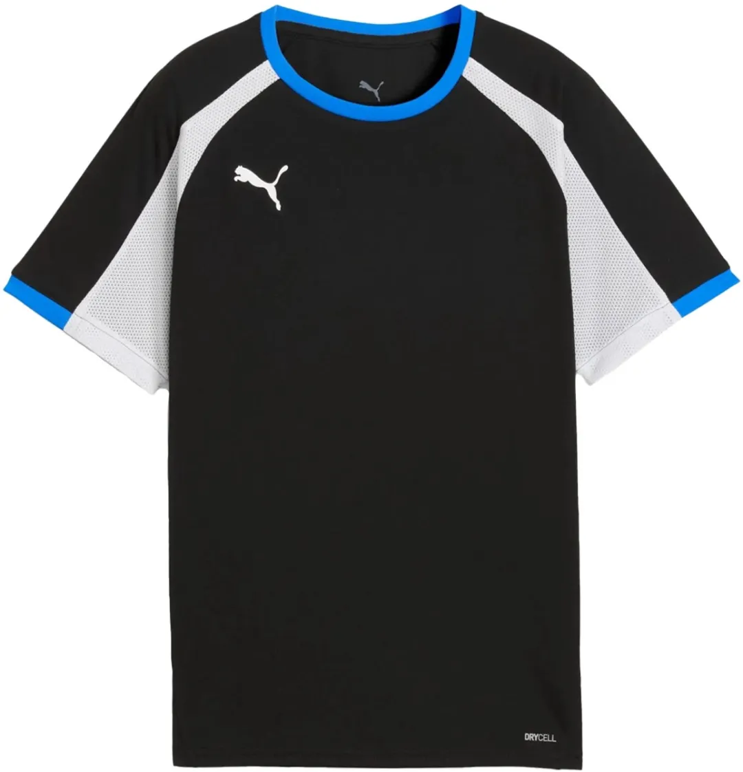 PUMA IndividualLIGA Jersey Kinder T-shirt 128/134 - Zwart/Wit