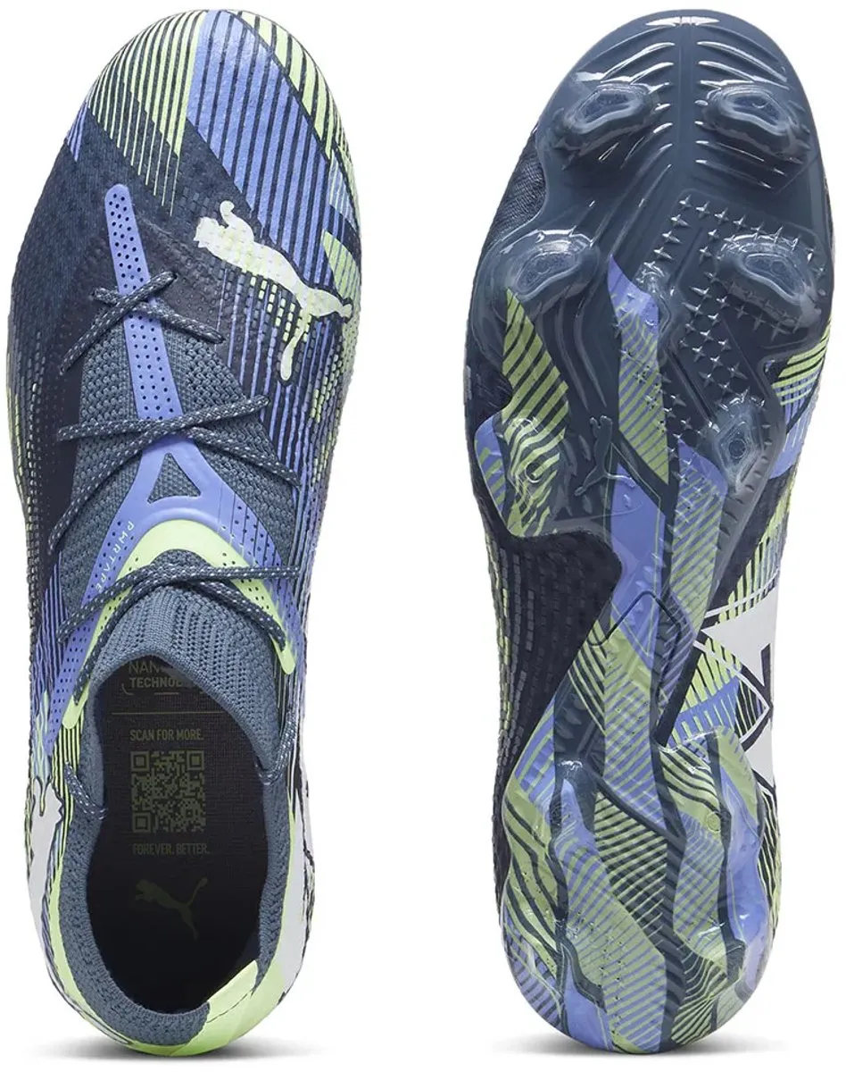 PUMA Future 7 Ultimate Low FG/AG Voetbalschoenen - Blauw/Grijs