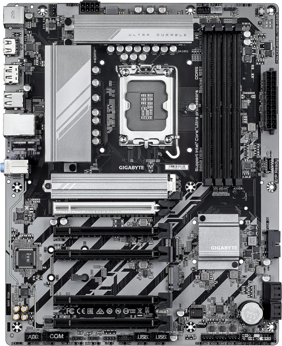 Gigabyte B860 DS3H ATX Moederbord - Intel B860