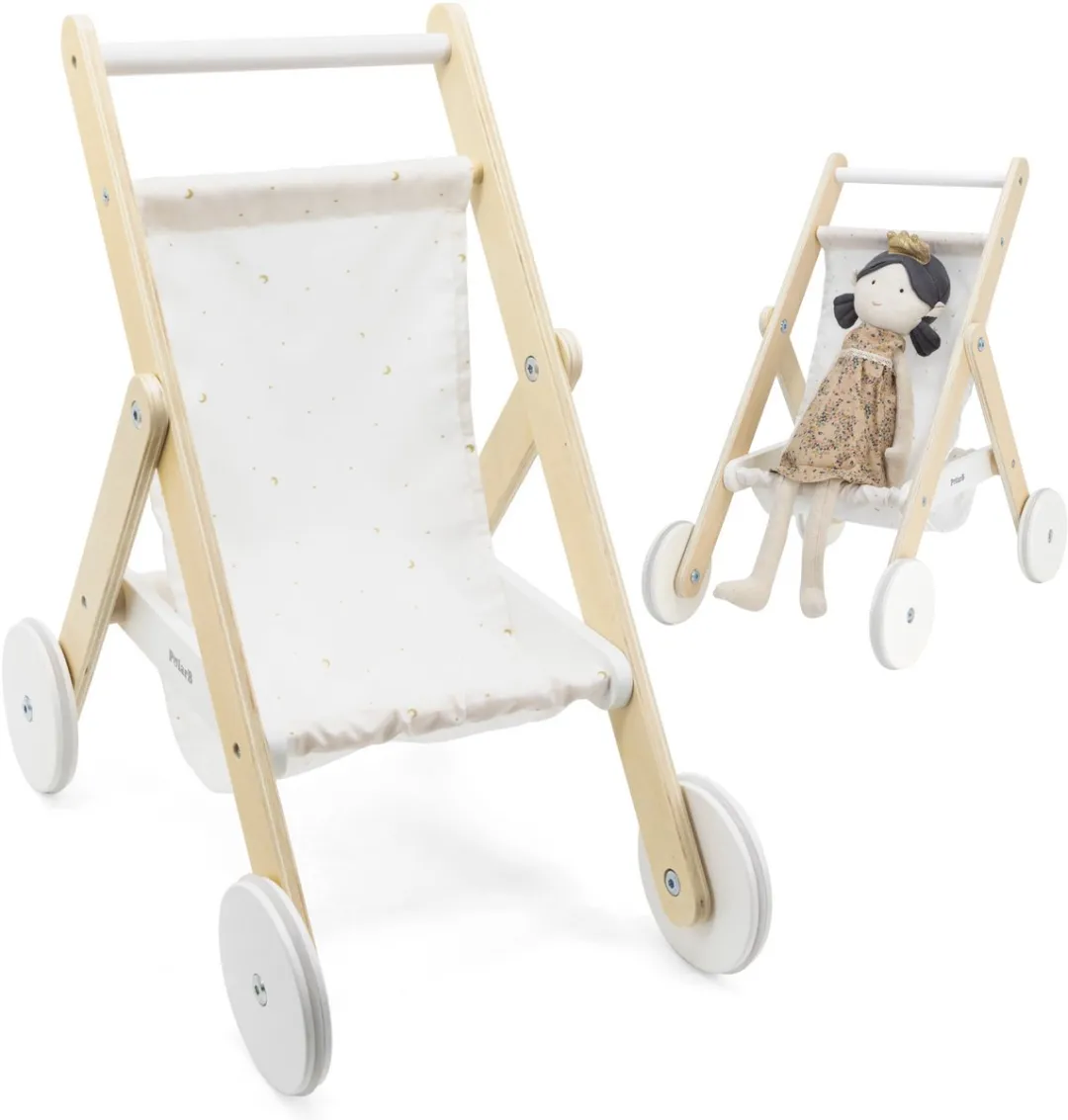 Viga Polarb Houten Poppenwagen