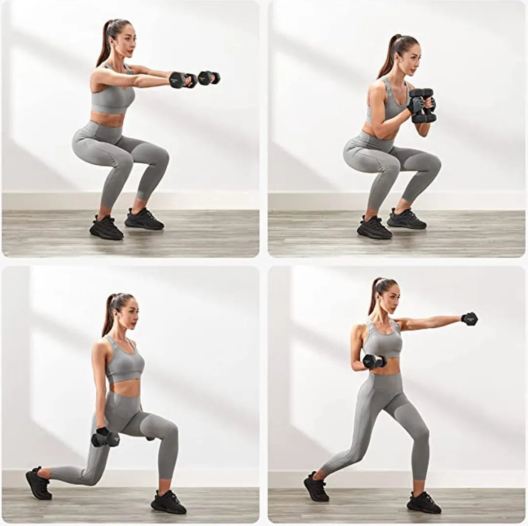 Songmics Dumbbells 2x4kg - Fitness - Zwart