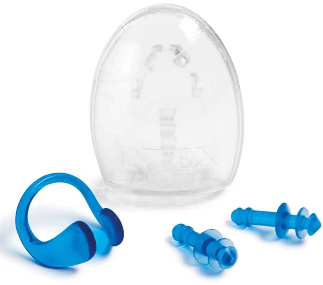 Intex Oordoppen & Neusknijper Set - Blauw