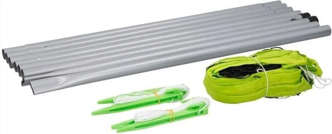 Dunlop Multifunctioneel Sportnet 609x220cm - Volleybal/Tennis/Badminton - Groen/Zwart