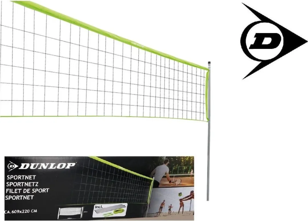 Dunlop Multifunctioneel Sportnet 609x220cm