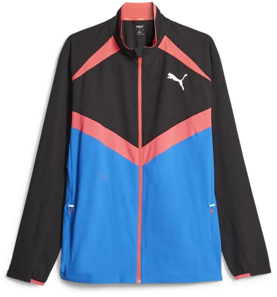 PUMA Run Ultraweave Sweatshirt - Halve Rits - M - Blauw/Zwart - afbeelding 6 van 6