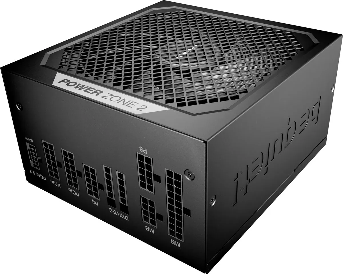 be quiet! POWER ZONE 2 1000W BP008EU PSU - 80 Plus Platinum - Zwart