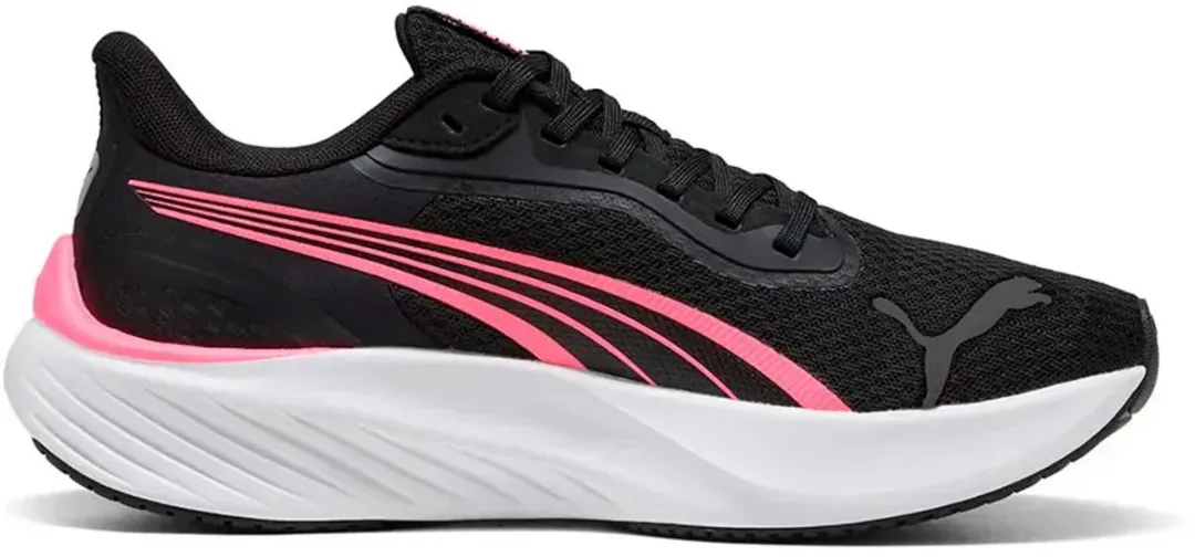 PUMA Pounce Lite Hardloopschoenen - 40.5 - Zwart/roze - afbeelding 4 van 6