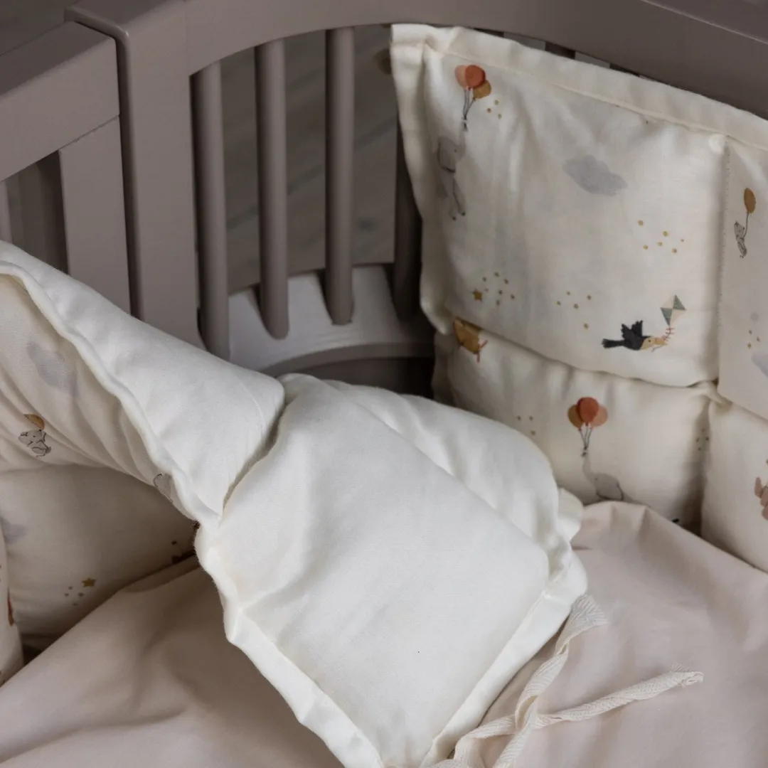 Sebra Bedbumper 180cm - Kapok - Créme