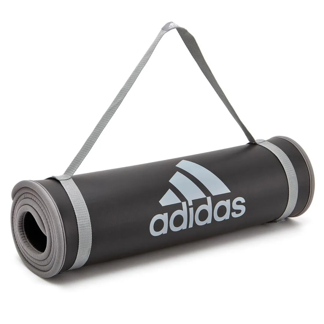 Adidas Core Trainingsmat 183x61cm - Zwart/Grijs